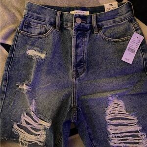 High rise boy shorts size 25 darker jean